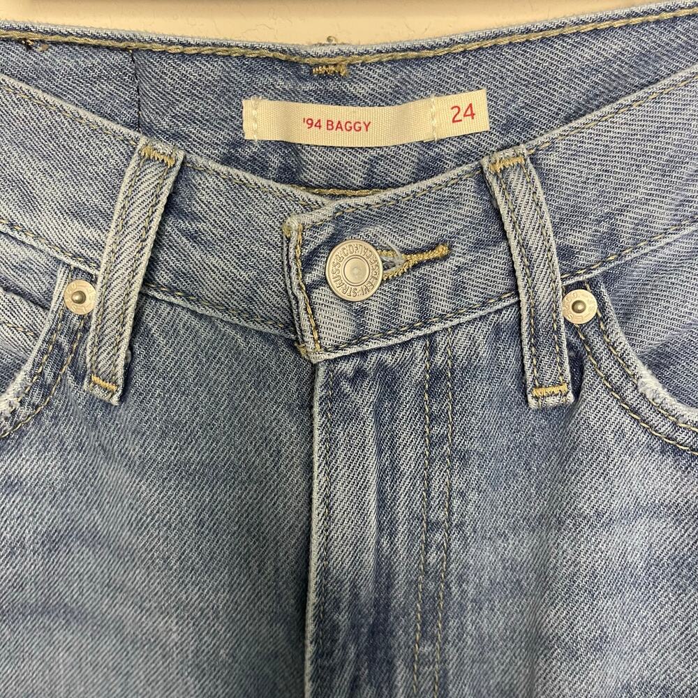 Levi’s ‘94 Baggy Womens Jeans in 2000 in Late - Blue Denim - Size 24 - Picture 4 of 8